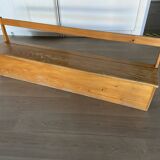 Vintage nursery school chest bench 1980s in pine