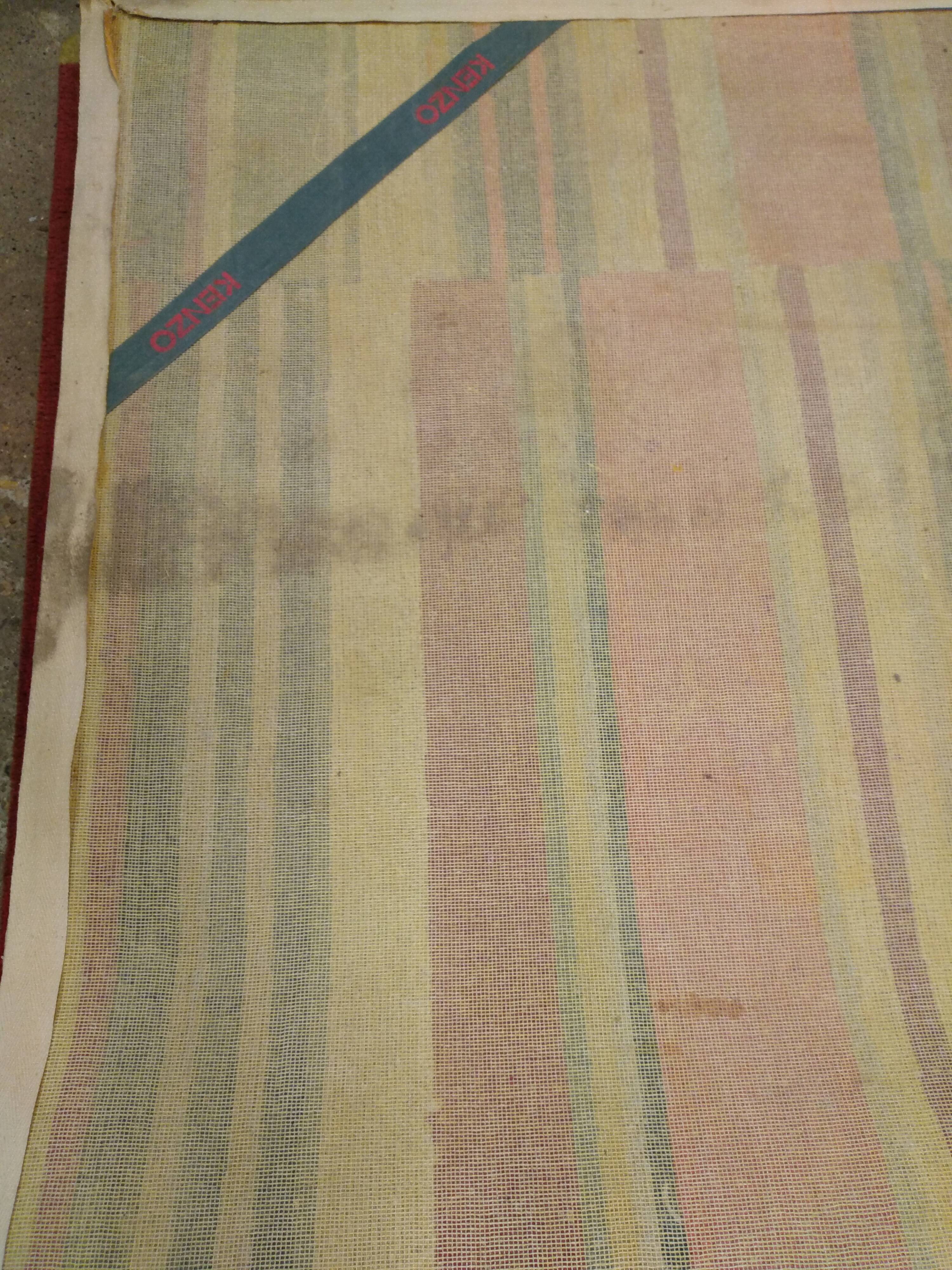 Kenzo rug "red pigalle" vintage