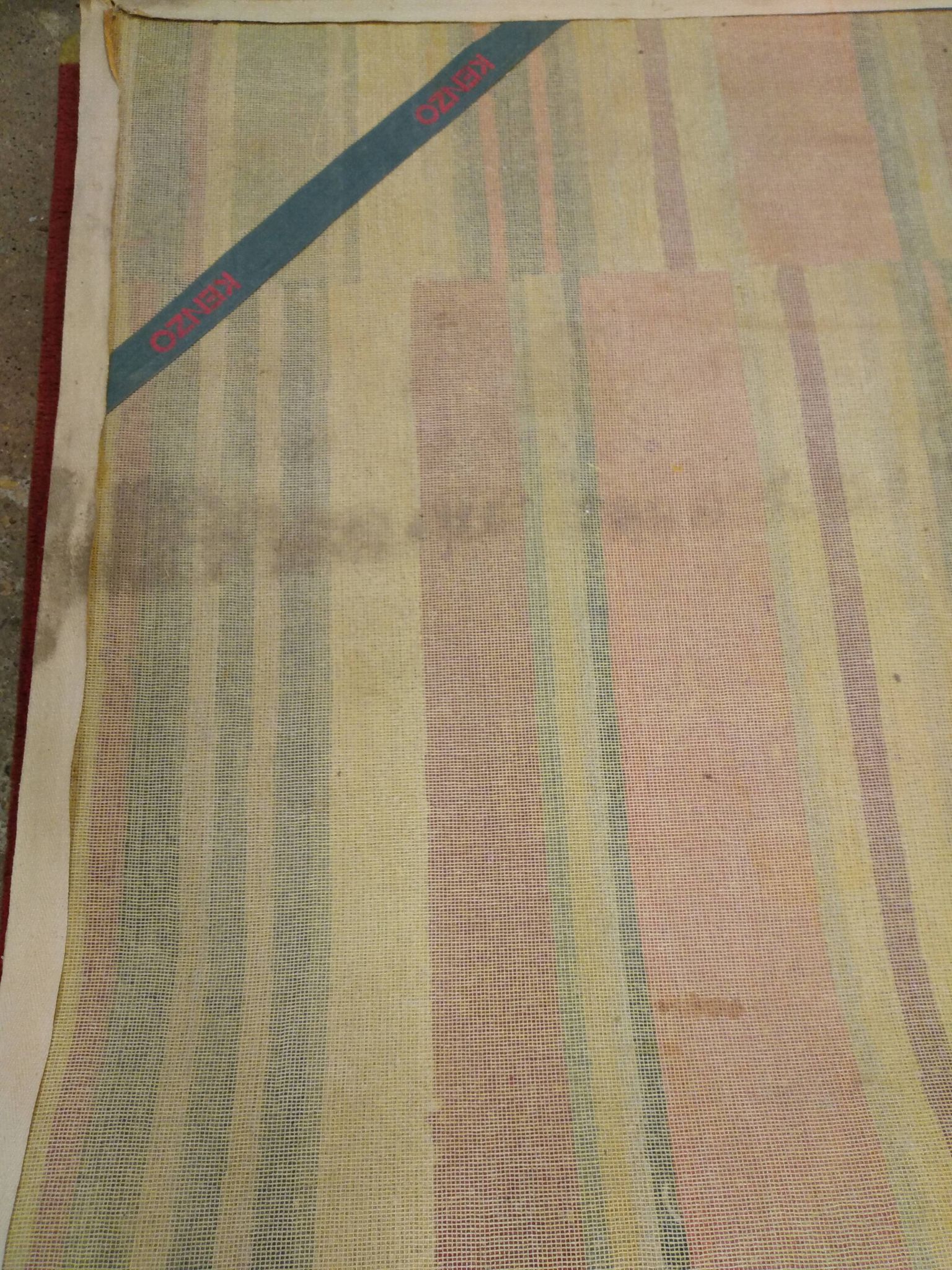 Tapis kenzo "pigalle rouge" vintage