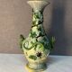 Majolica Palissy vase, dating from the Victorian era circa 1890