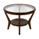 Round Coffee Table by Karel Koželka & Antonin Kropáček for Interier Praha, 1940s