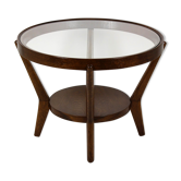 Round Coffee Table by Karel Koželka & Antonin Kropáček for Interier Praha, 1940s