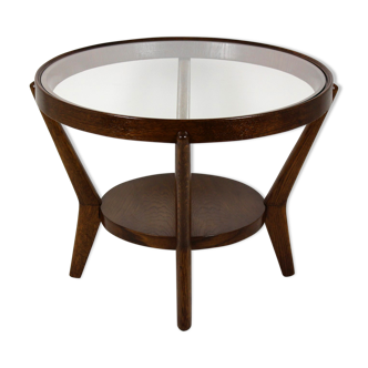 Round Coffee Table by Karel Koželka & Antonin Kropáček for Interier Praha, 1940s