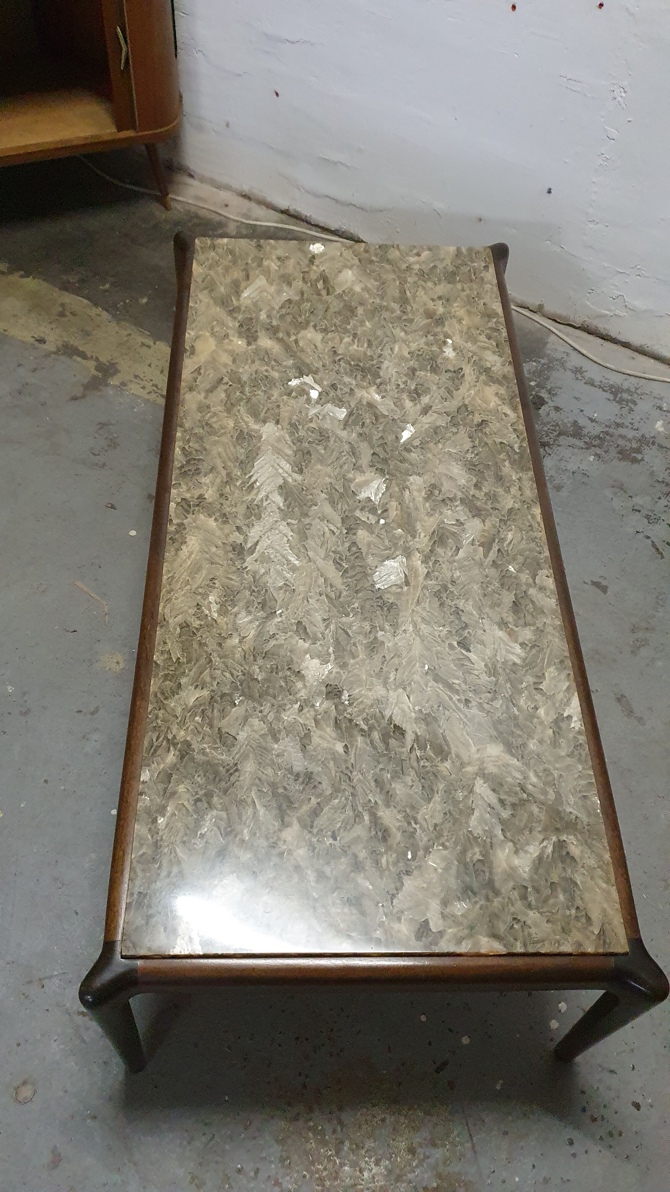 Coffee table top resin onyx 60s