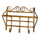 Rattan coat rack