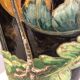 Paire de vases "Aux Hérons" Barbotine Longchamp, début 20ème