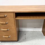 20th century maple veneer style desk