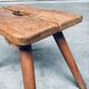 Folk Art Handmade Milk Stool, Late 1800s