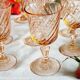 Lot de 9 verres digestifs Arcoroc rosaline