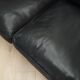 Black leather sofa, Danish design, 1970s, manufacture: Hurup Møbelfabrik