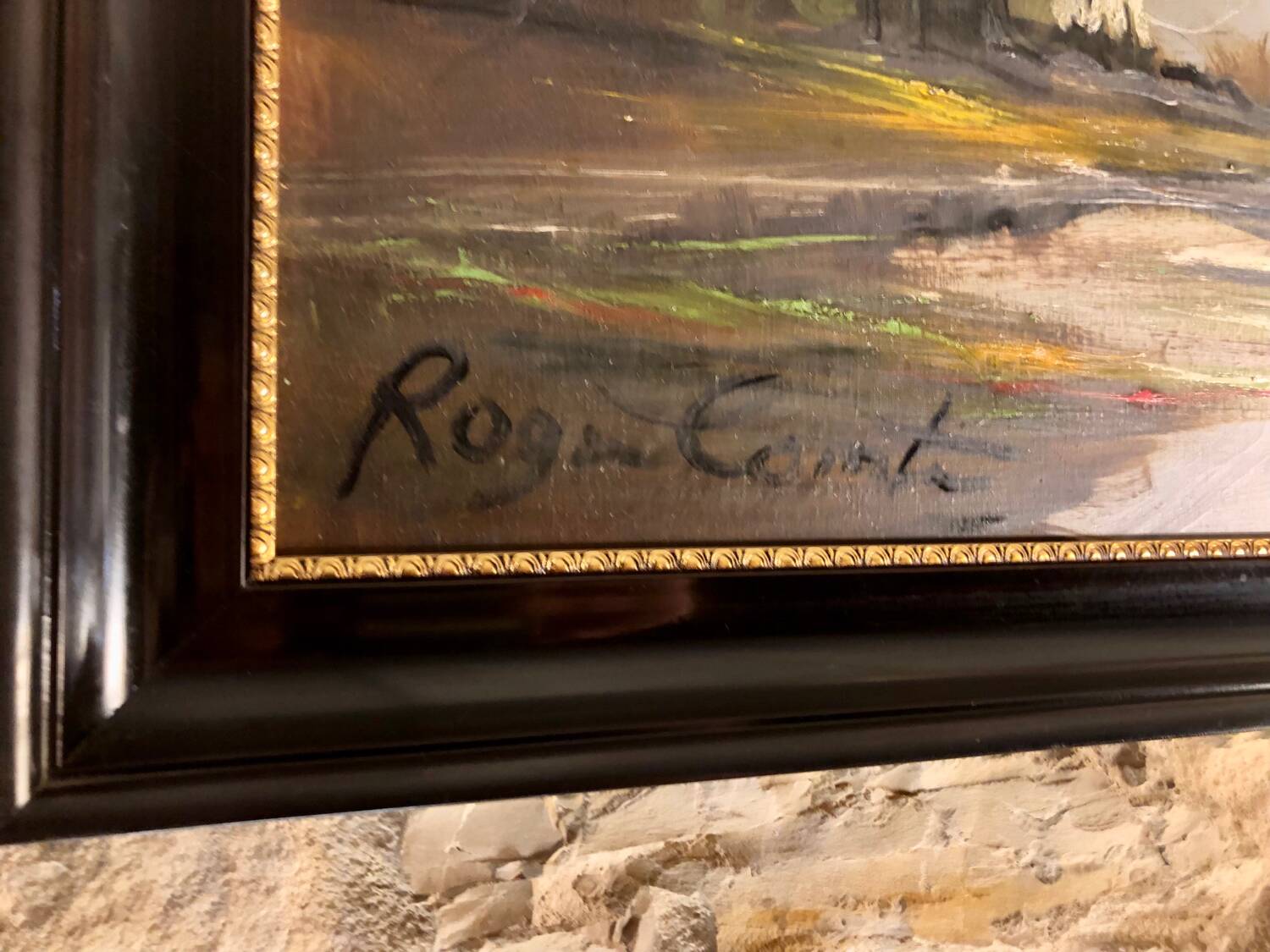 Oil on panel Roger Conte signed