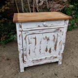 White patinated sideboard/jam cupboard