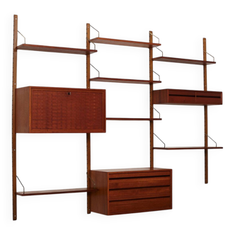 Royal System wall unit designed by Poul Cadovius for Cado, Denmark 1950’s