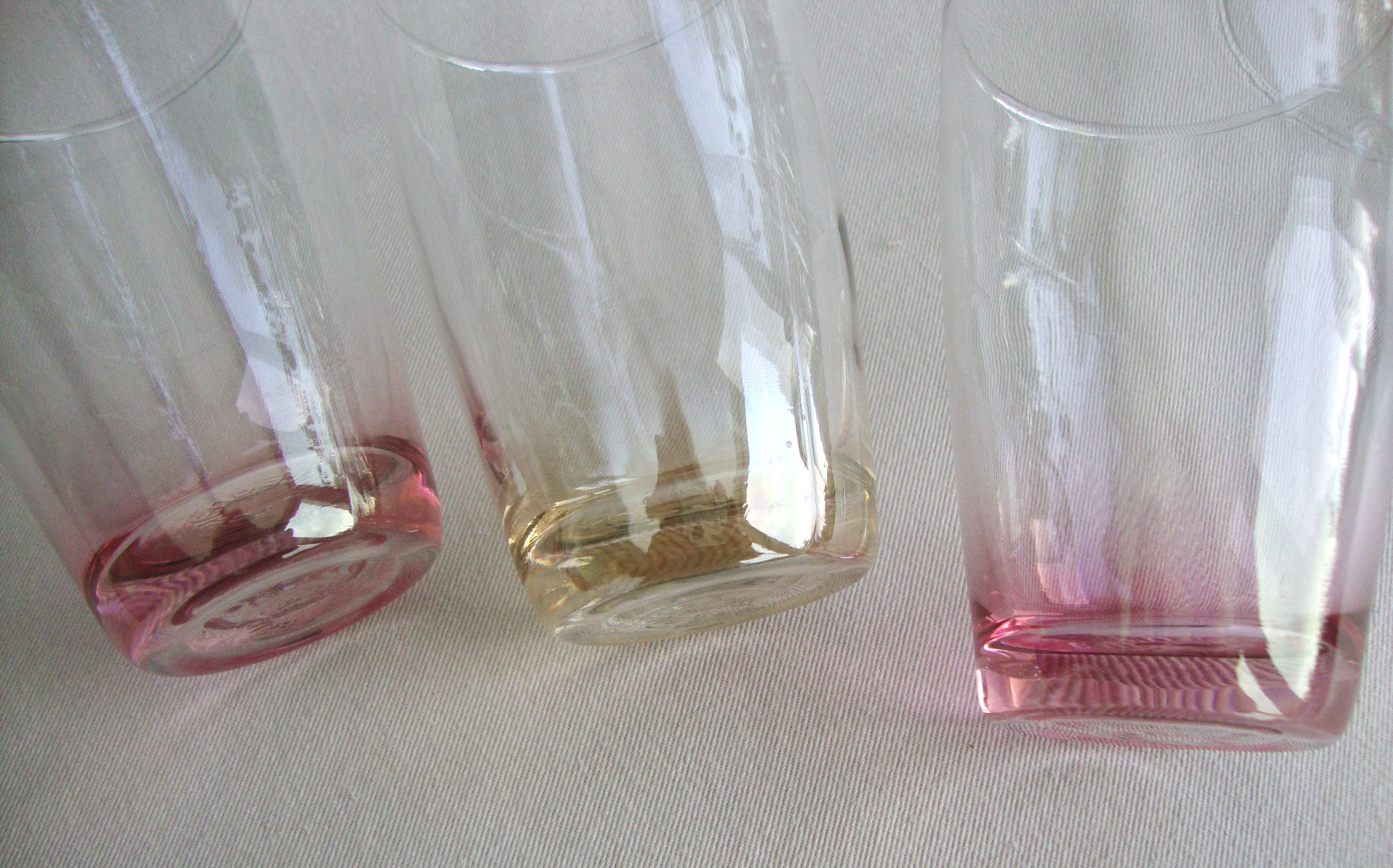 Set of 6 vintage water glasses Lesieur
