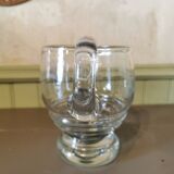 Art deco glass pitcher