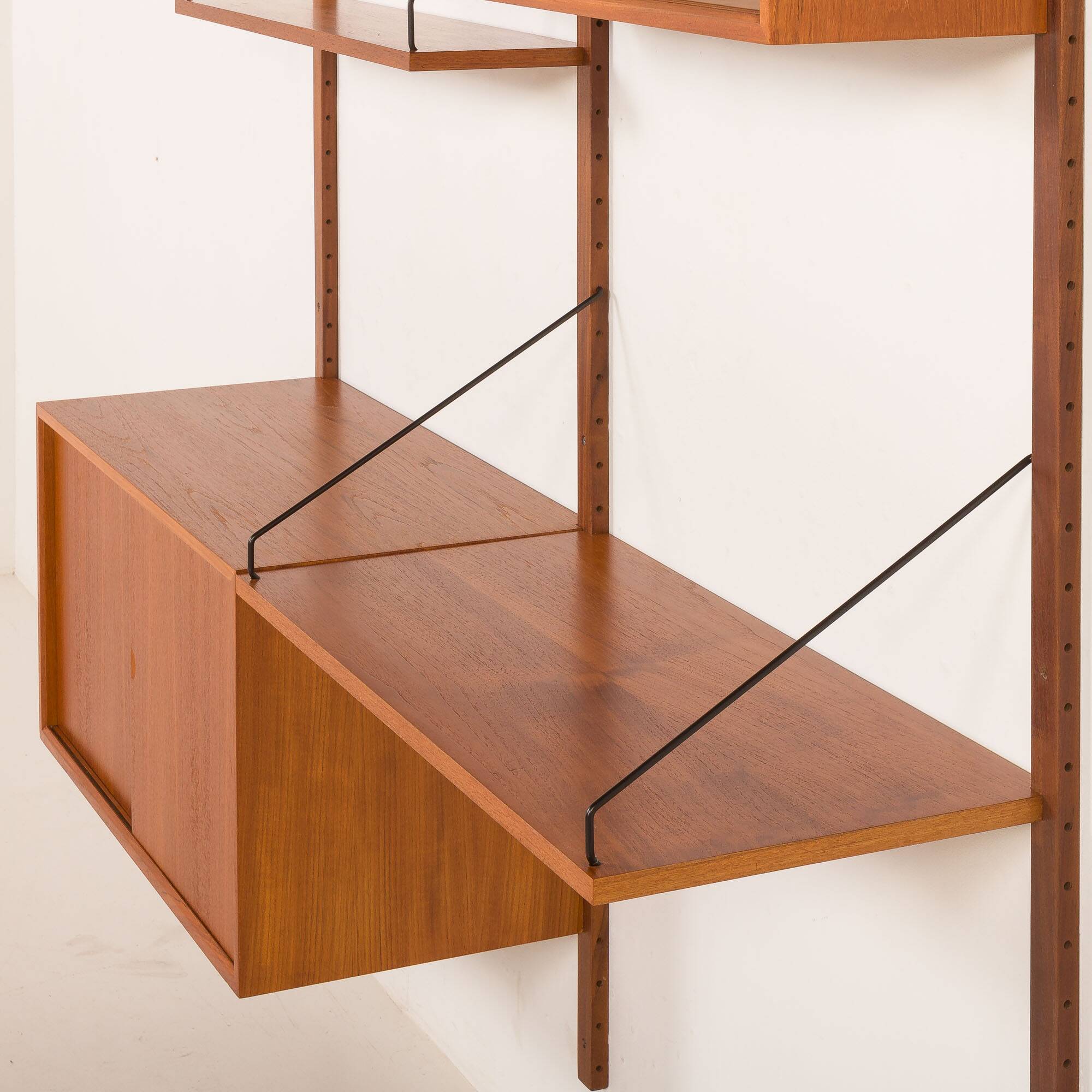 Poul Cadovius teak wall unit for Cado, 1960s