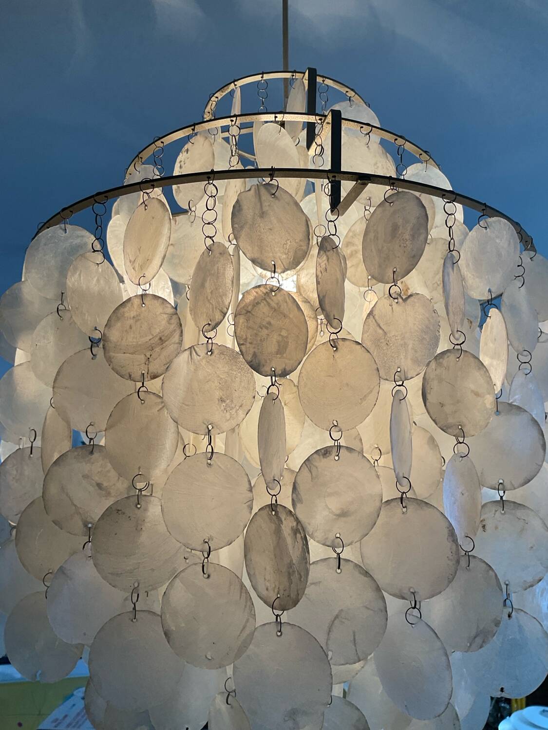 Lustre Verner Panton Fun 1DM suspension en nacre