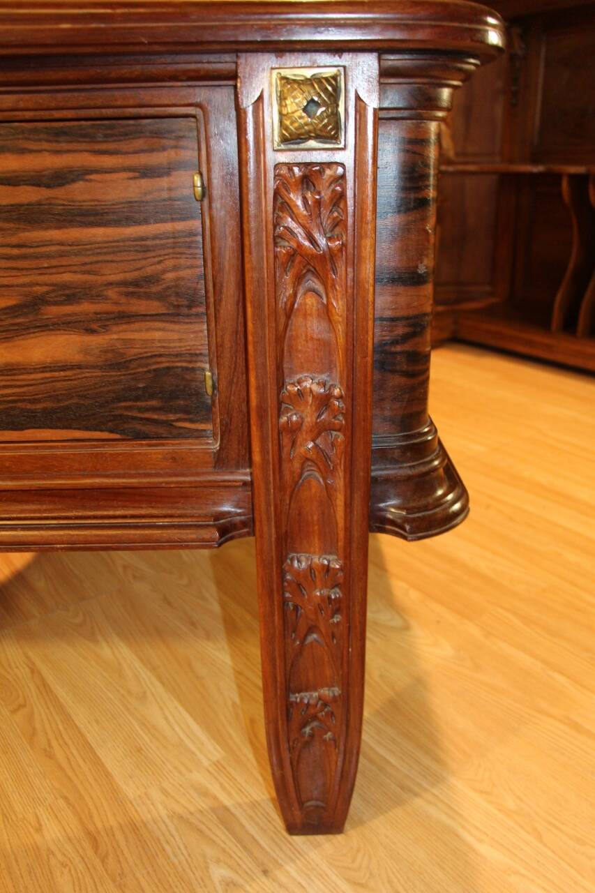 Art Deco flat desk and executive chair by Jules Cayette