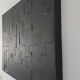 Tableau abstrait peinture monochrome noir