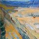 Vintage Modernists Oil Painting Autumn Landscape by Aksel 1960s