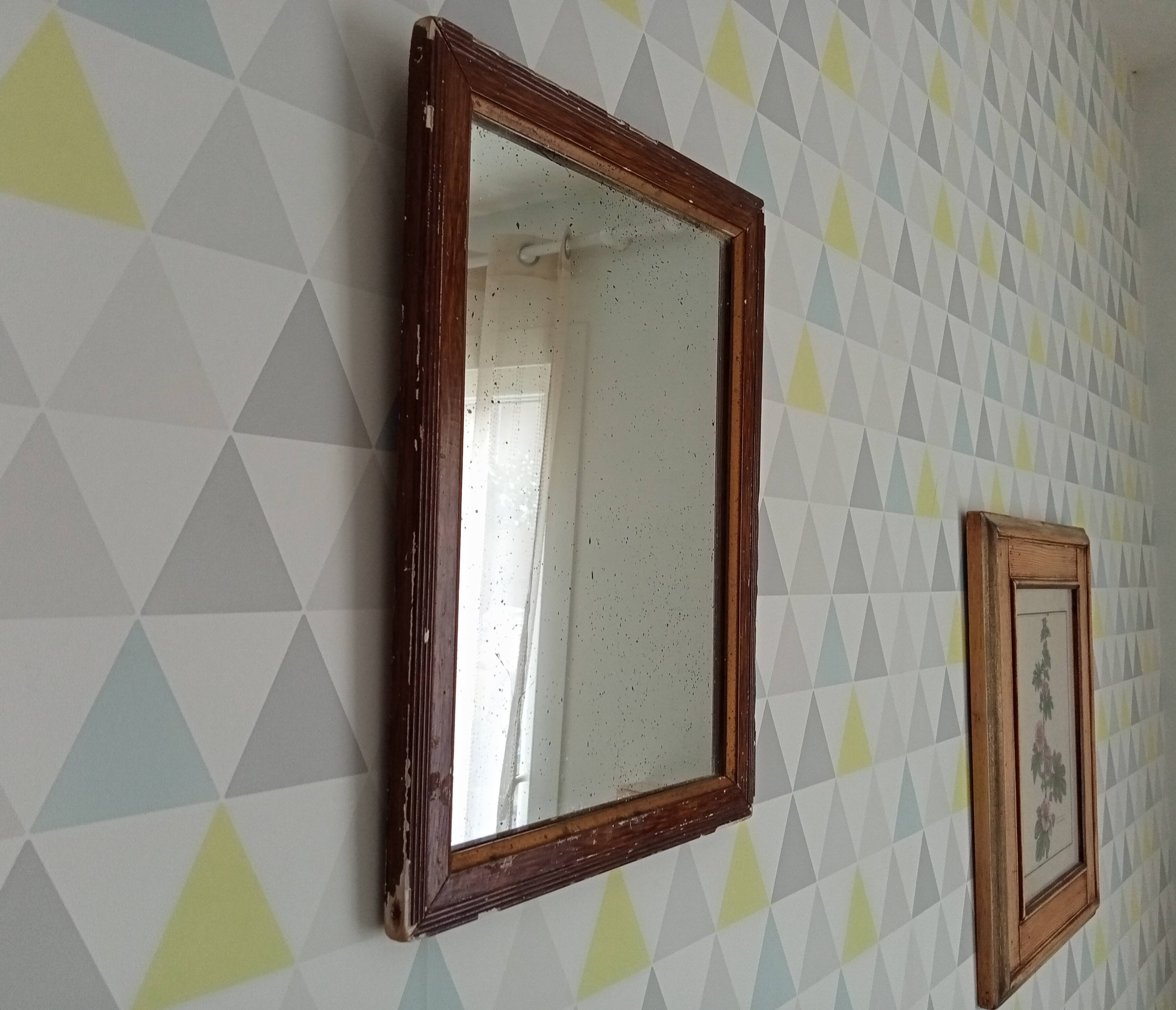 Antique 19th century mirror 38*28 cm