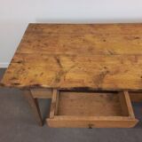 Rustic farmhouse table with drawers