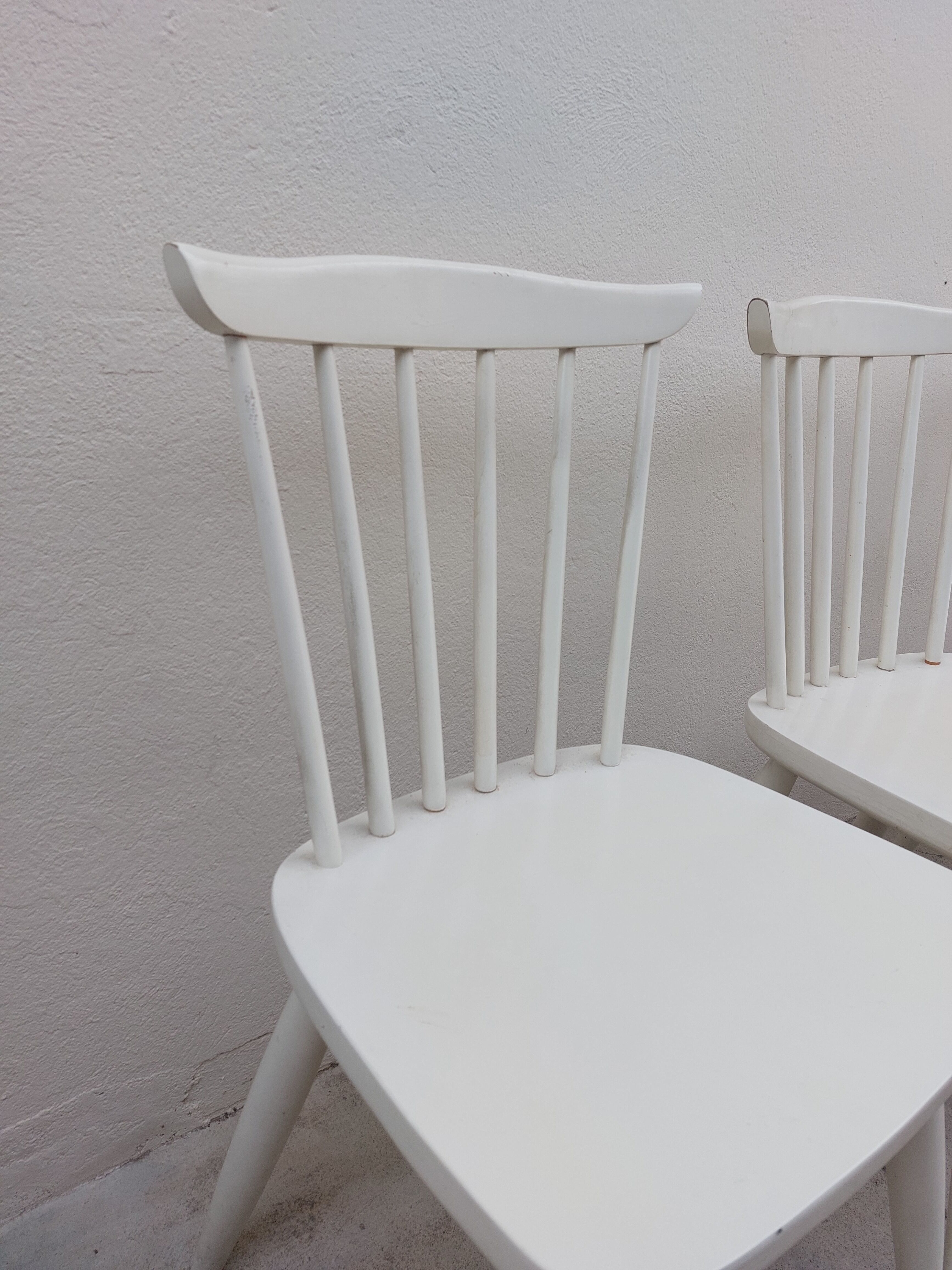 Série de 6 chaises de bistrot vintage