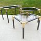 Nested tables in Hollywood Regency style, 1970s.