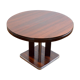 Round dining table with extension 1970s Italian design