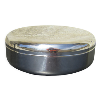 Stainless steel cookie tin, designed by jasper morrison for alessi