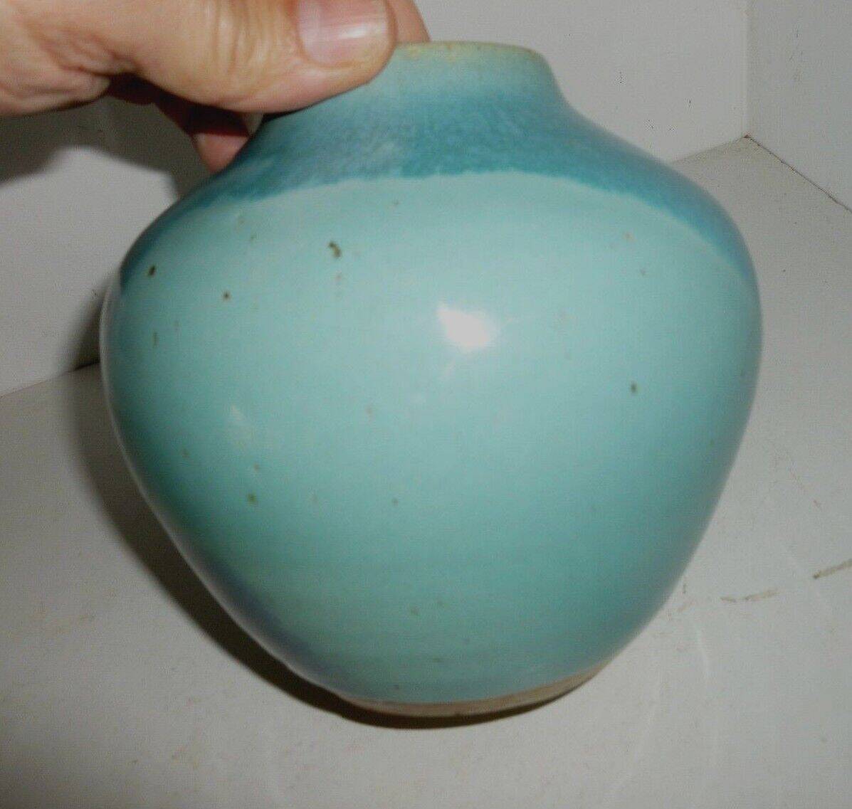 china enameled stoneware vase