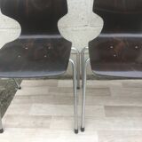 Set of 4 vintage chairs and Flottoto design