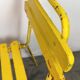Chaise industrielle vintage jaune, années 1960