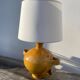 Lampe en céramique jaune Vallauris