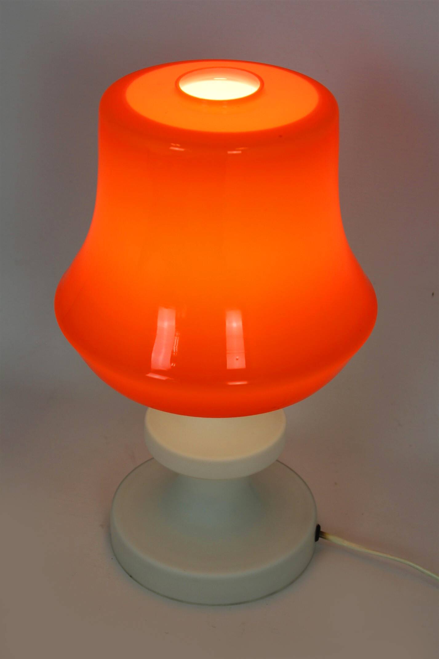 Vintage Glass Table Lamp from Lighting Glass, 1970s