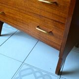 Vintage mahogany wing-shaped secretary