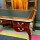 Louis XV style desk. Marquetry, gilded bronze.