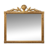 Large gold mirror with mouldings