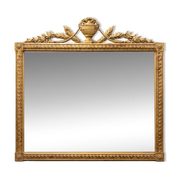 Miroir doré avec moulures XL