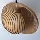 Spherical suspension, wooden slats, 1970
