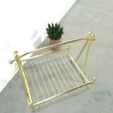 Gold magazine rack