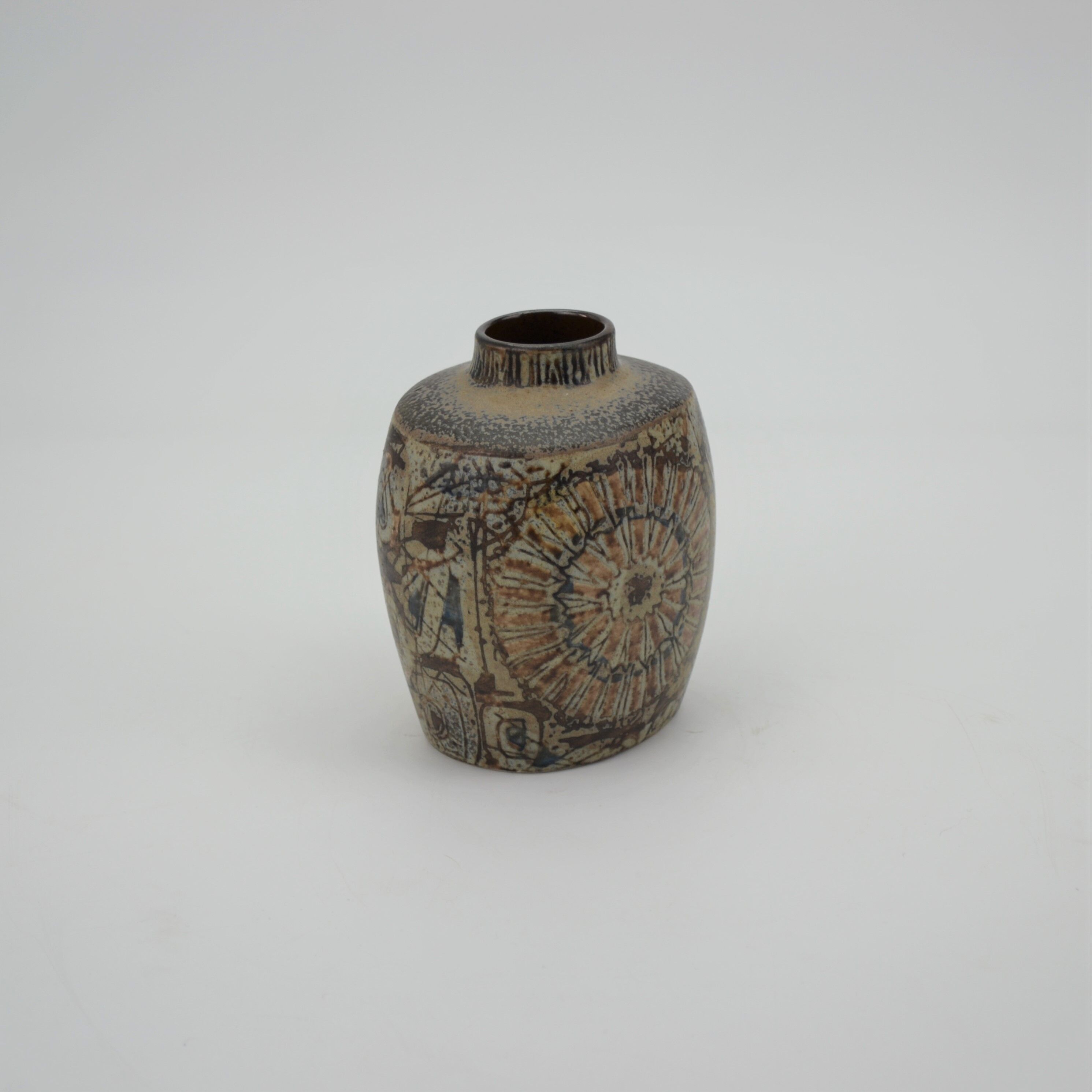 Earthenware vase from the Baca series by Nils Thorsson for Royal Copenhagen