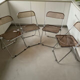 Plia 5 chairs by Giancarlo Peretti for Castelli vintage