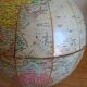 Small terrestrial globe world map of girard and barrère - year 60's