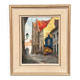 Original Swedish Oil on Panel - "Alley" by Knut Norman - Signed - Vintage and Framed - 59 × 46 cm (23.2" × 18.1")