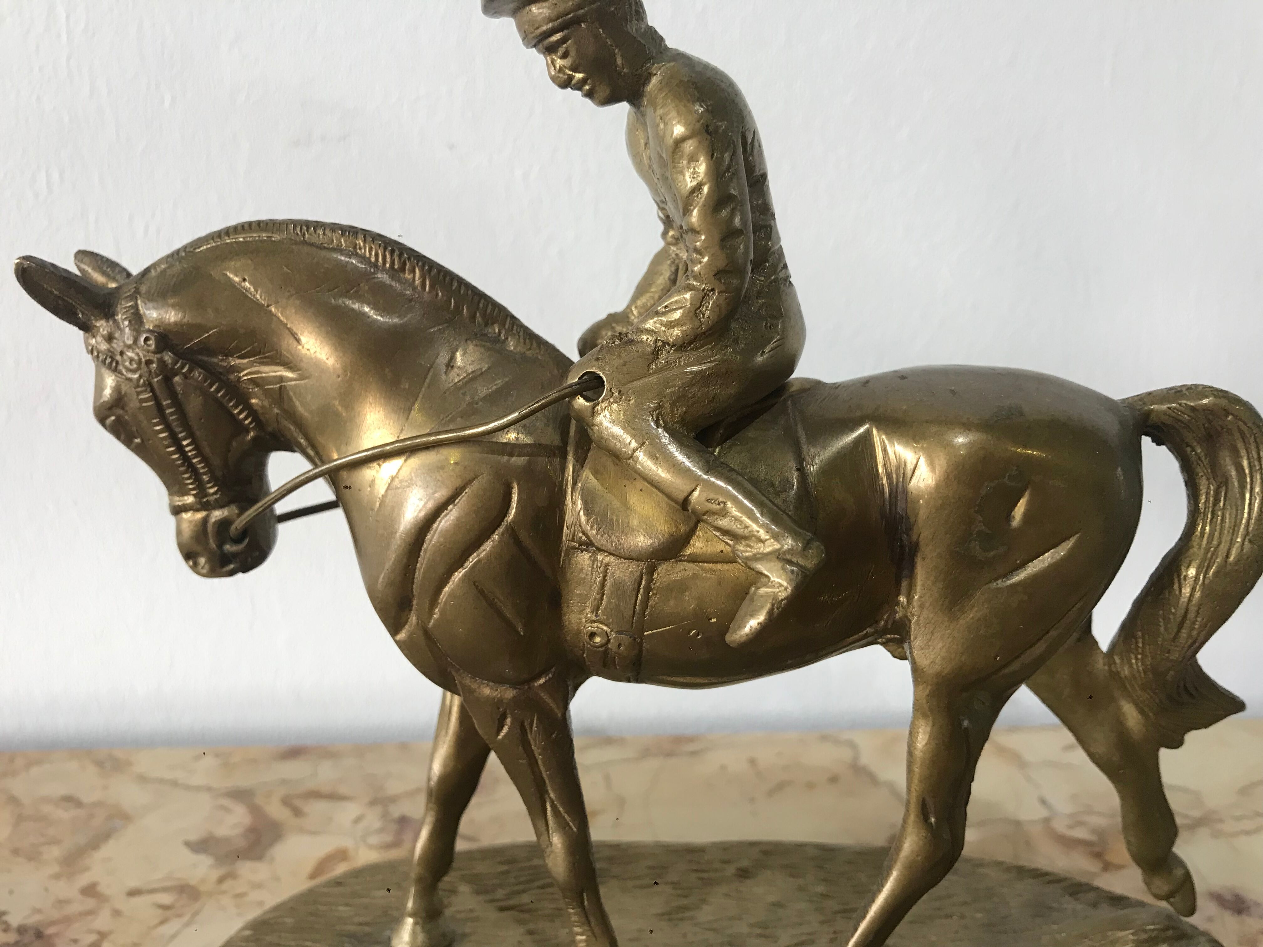 Brass horse