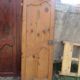 2 large oak doors