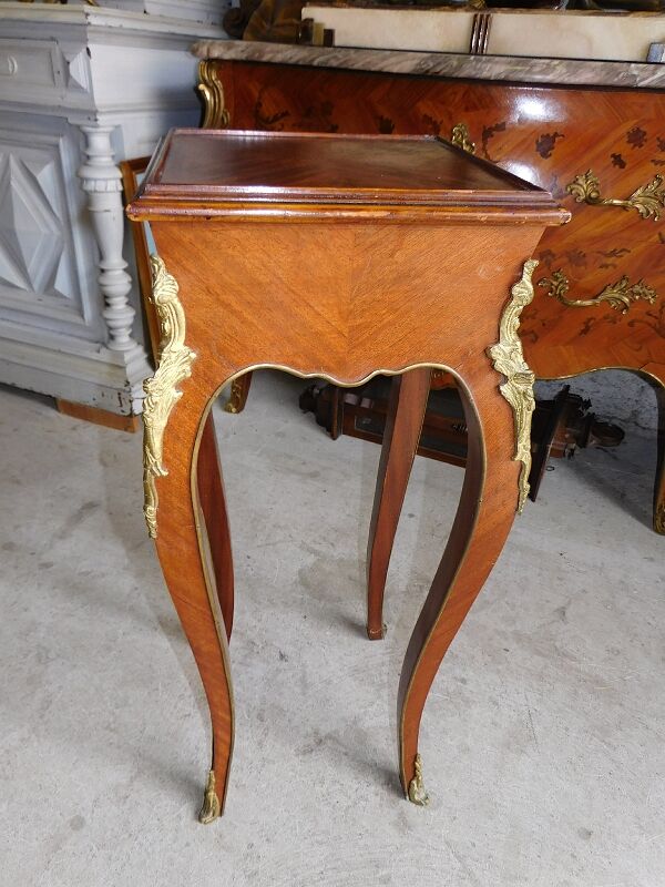 Harness in veneer and bronze