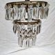 Ancient chandelier, bronze ceiling and stamps, 1900s