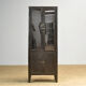 Polished iron medicine cabinet, 1930s